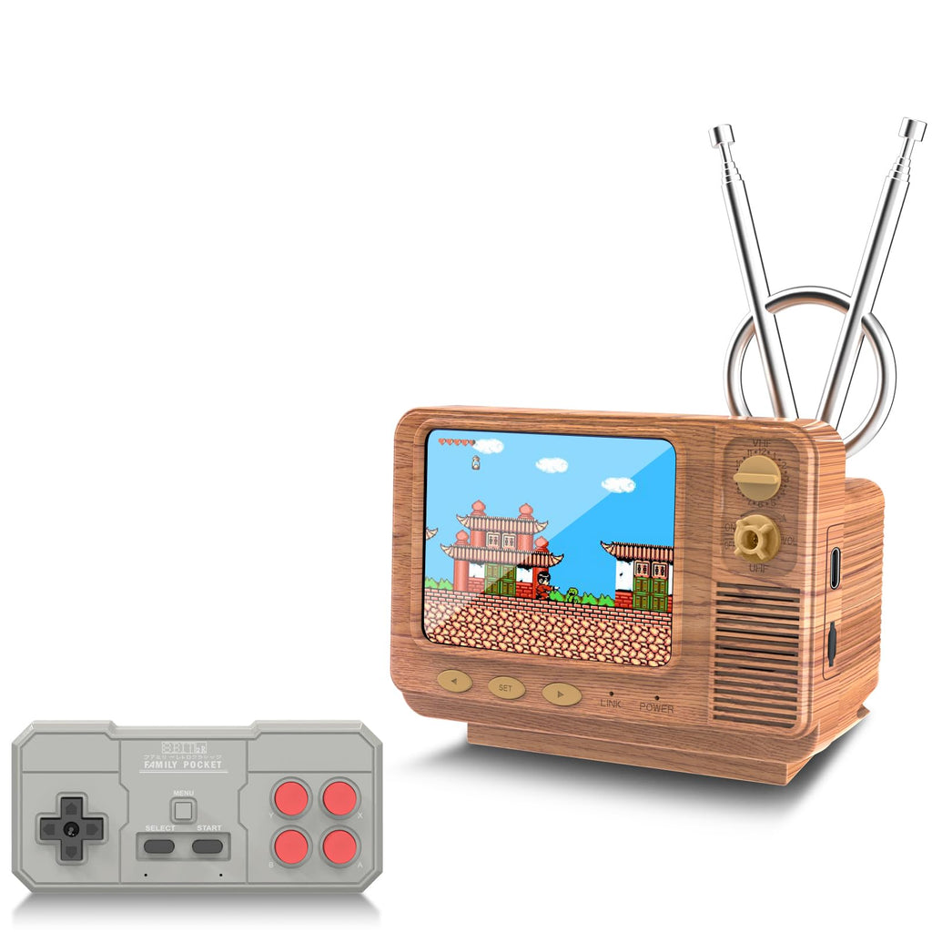 Retro Video Game Console – 308 Built-in Classic Games, Mini TV-Style Handheld Player