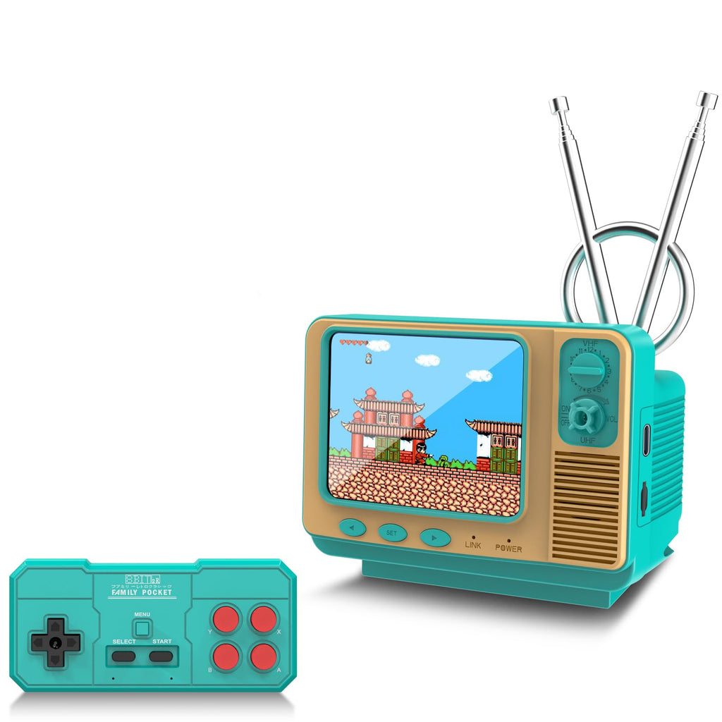 Retro Video Game Console – 308 Built-in Classic Games, Mini TV-Style Handheld Player