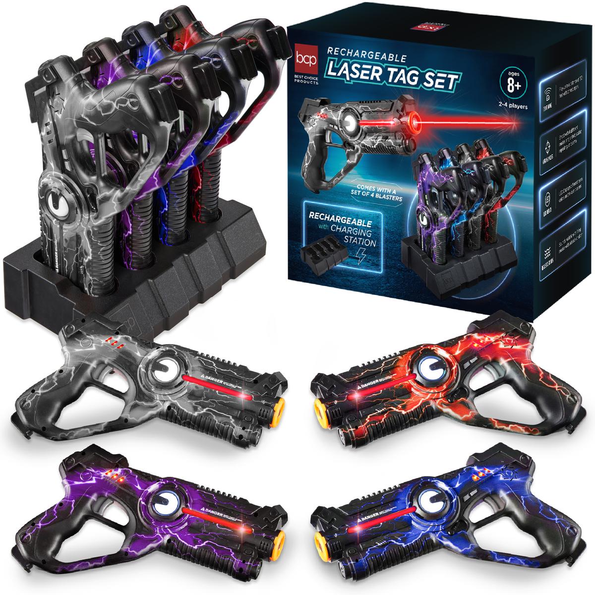 Rechargeable Laser Tag Blasters Set – 4 Players