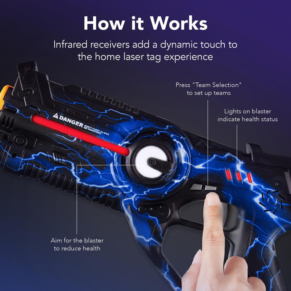 Rechargeable Laser Tag Blasters Set – 4 Players