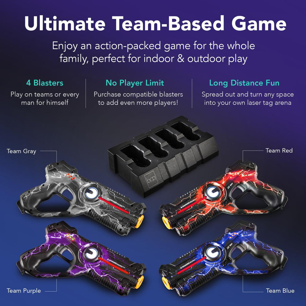 Rechargeable Laser Tag Blasters Set – 4 Players