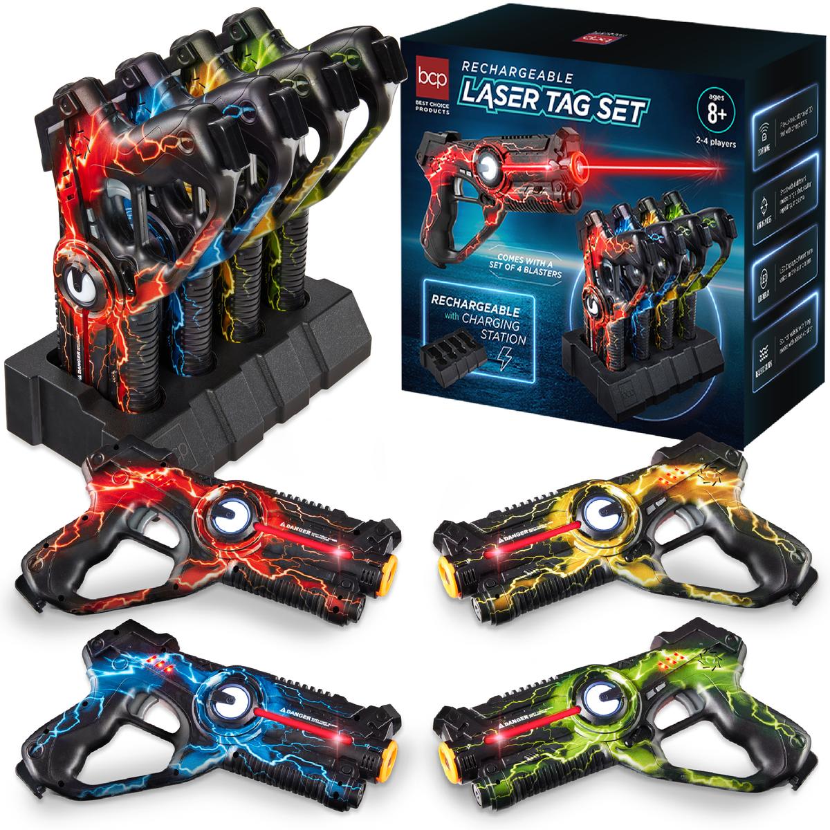 Rechargeable Laser Tag Blasters Set – 4 Players