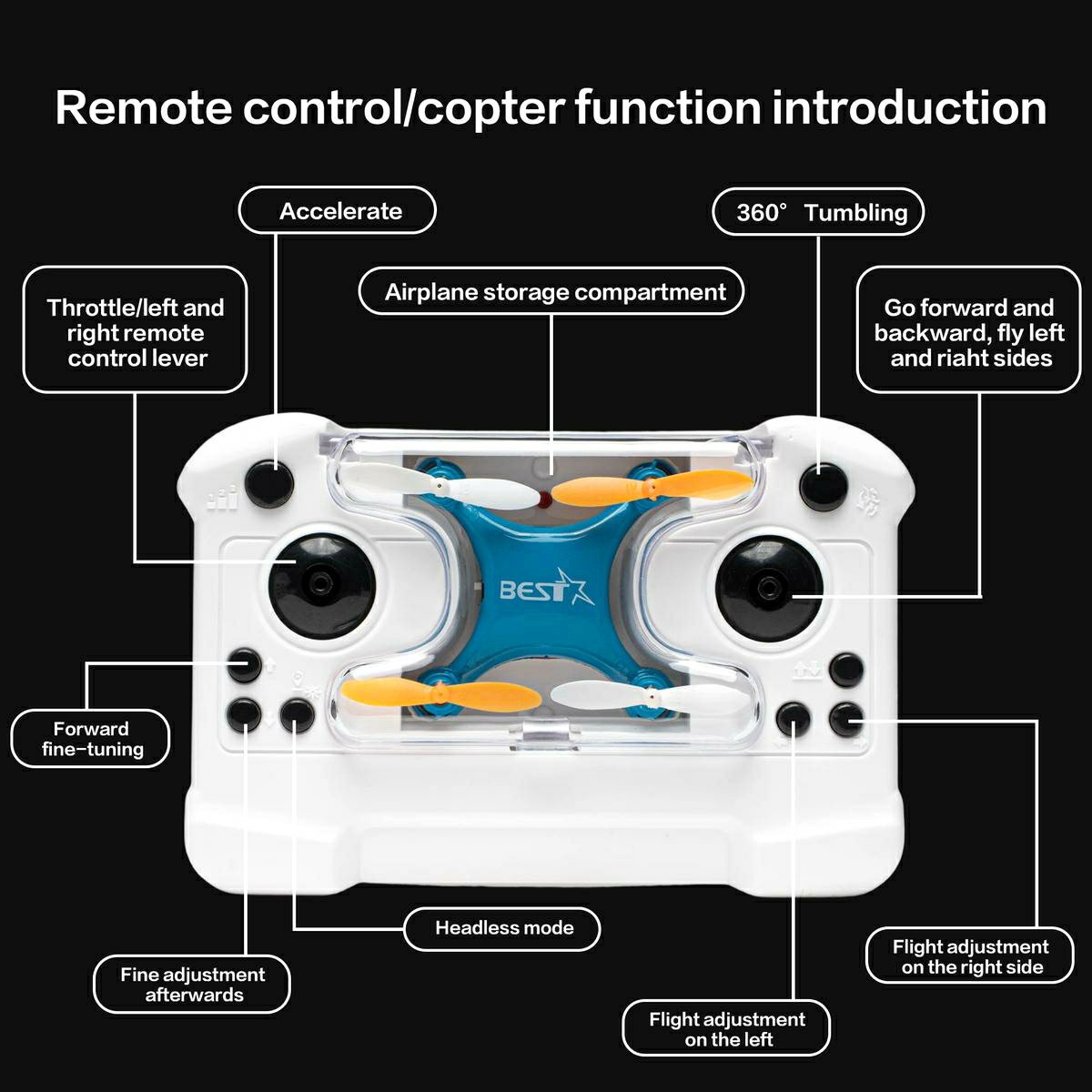 Drone Mini Remote Control Aircraft