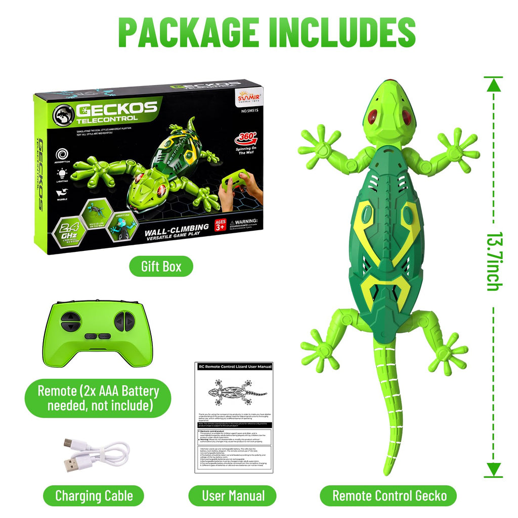 RC Wall Climbing Gecko – Remote Control Toy for Kids