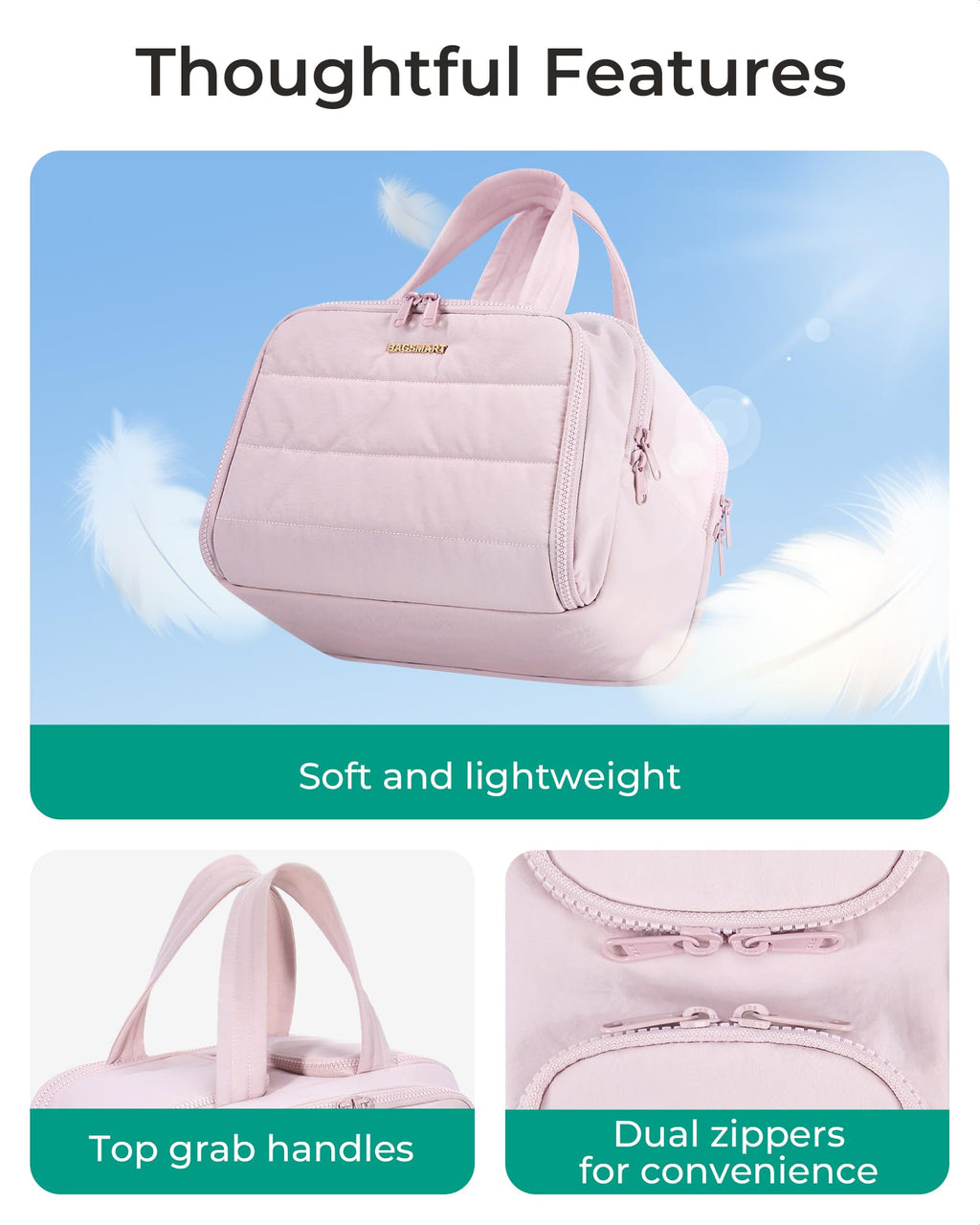 Travel Toiletry Bag – Large, Lightweight & Wide-Open Design for Women